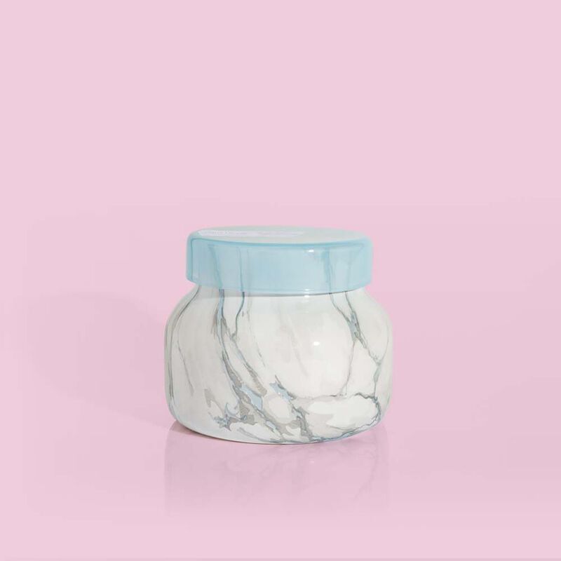 Blue Jean Modern Marble Petite Jar, 8oz compliments modern decor image number 1